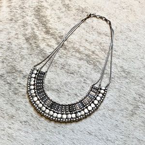 NWOT Lucky Brand Textured Metal Necklace